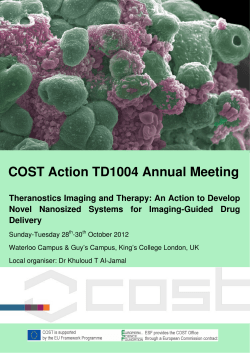 COST Action TD1004 Annual Meeting