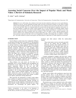 Assessing Social Concerns Over the Impact of Popular Music and