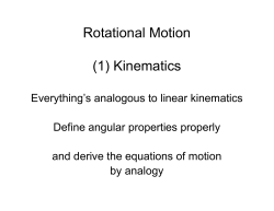 Rotational Motion