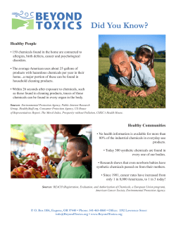 Beyond Toxics Fact Sheet