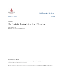 The Socialist Roots of American Education