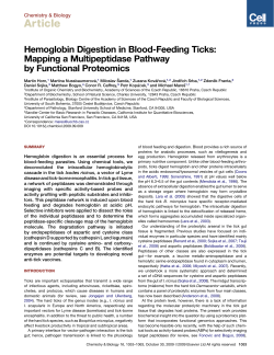 Hemoglobin Digestion in Blood-Feeding Ticks
