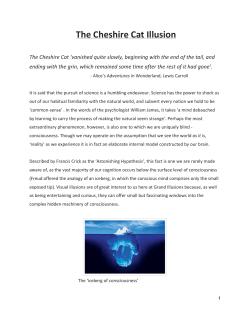 The Cheshire Cat Illusion