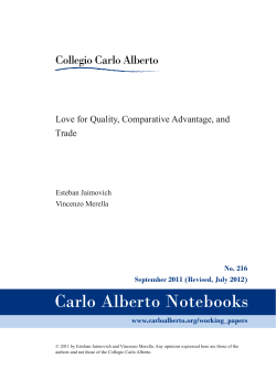 Love for Quality, Comparative Advantage, and Trade
