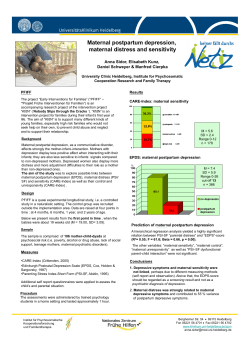 Maternal postpartum depression, maternal