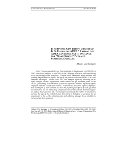 Is Forty the New Thirty, or Should It Be Under the ADEA?