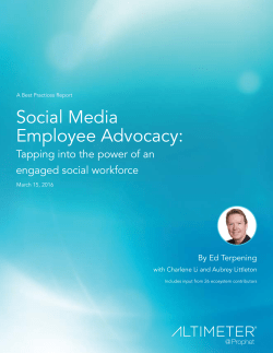 Social Media Employee Advocacy
