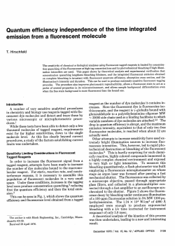 Quantum efficiency independence of the time integrated emission
