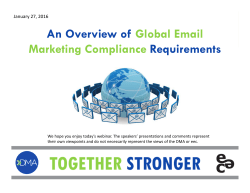 An Overview of Global Email Marketing Compliance