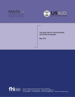 The Analysis of the Nutrition Situation in Uganda