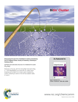Synthesis and solid state structure of a metalloid