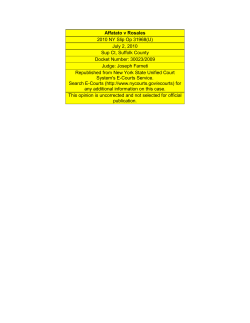 Affatato v Rosales - New York State Unified Court System