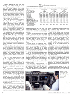 747 performance summary