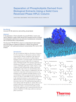 Separation of Phospholipids Derived from Biological Extracts Using