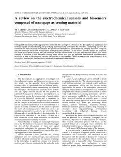 A review on the electrochemical sensors and biosensors composed