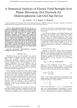 A Numerical Analysis of Electric Field Strength Over Planar