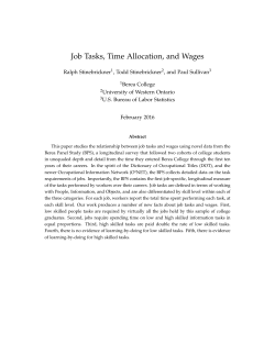 Job Tasks, Time Allocation, and Wages