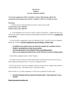 Miss Rivera English 6 Newsela Assignment Details! 1st Newsela