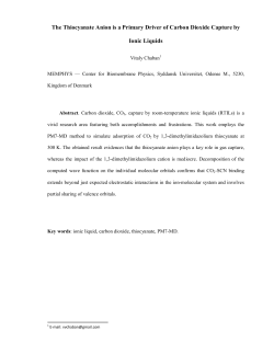 The Thiocyanate Anion is a Primary Driver of Carbon Dioxide