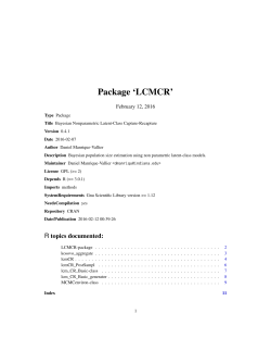 Package `LCMCR`