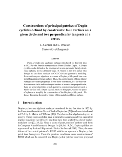 Constructions of principal patches of Dupin cyclides defined by
