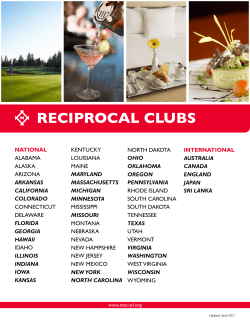 reciprocal clubs - Missouri Athletic Club