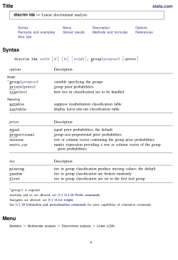 discrim lda