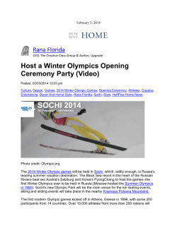 Host a Winter Olympics Opening Ceremony Party