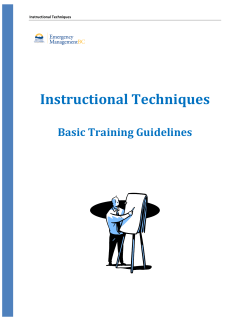 Instructional Techniques