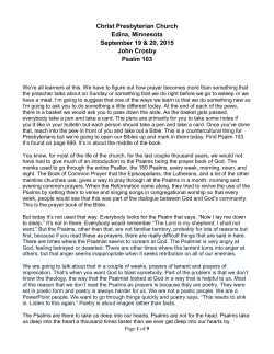 t - Christ Presbyterian Church