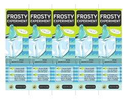 Frosty Experiment Bookmark