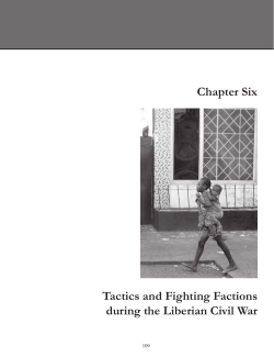 Chapter Six Tactics and Fighting Factions during the Liberian Civil War