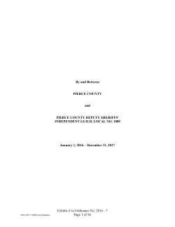 Exhibit A to Ordinance No. 2016 - 7 Page 1 of 56 By and Between