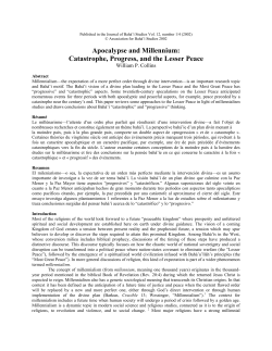 Catastrophe, Progress, and the Lesser Peace