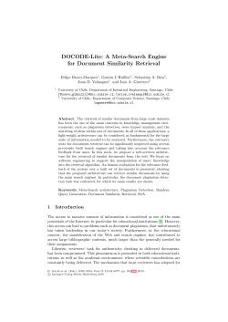 A Meta-Search Engine for Document Similarity Retrieval