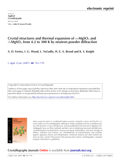 Crystal structures and thermal expansion of alpha