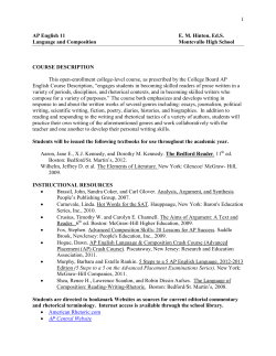 AP English 11 Syllabus 2016 2017