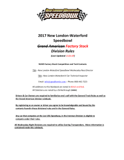 2017 New London-Waterford Speedbowl Grand American Factory