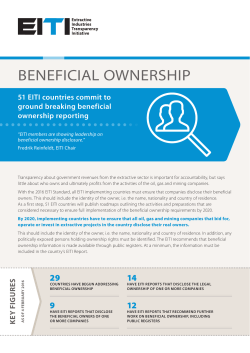 EITI Beneficial Ownership Factsheet