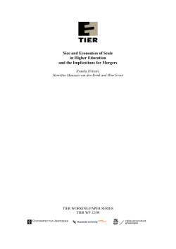 Size and Economies of Scale in Higher Education