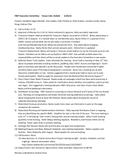 May 20, 2015 - Fox River Ecosystem Partnership