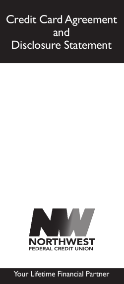 Credit Card Disclosure - Northwest Federal Credit Union