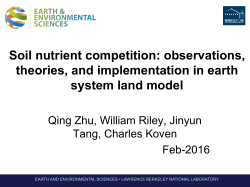 Soil nutrient competition - Community Earth System Model