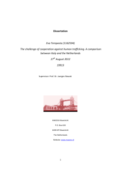 Dissertation Eva Tempesta (1162594) The challenge of cooperation