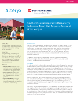 Case Study Southern States Cooperative Uses Alteryx to Improve