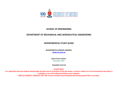 school of engineering department of mechanical and aeronautical