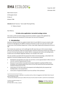 1. Introduction - West Coast Regional Council