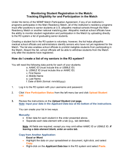 Uploading Rising Seniors in the R3 System