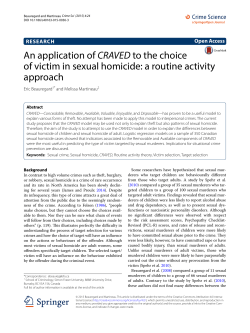 An application of CRAVED to the choice of victim in