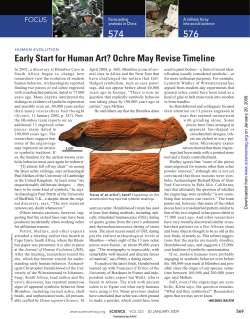 Early Start For Human Art? Ochre May Revise Timeline